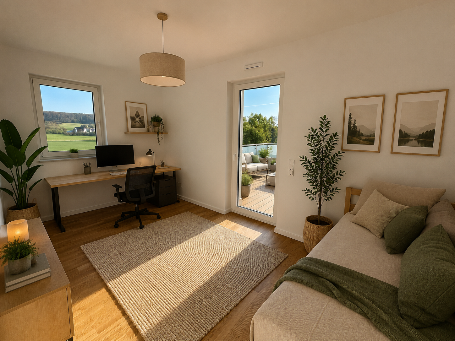 Büro_Gästezimmer KI generiert