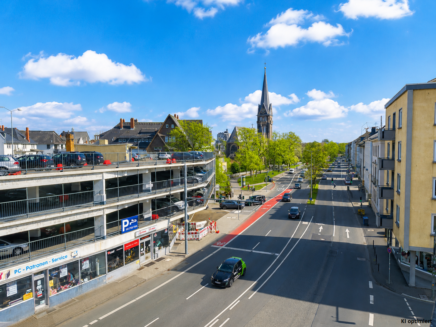 Blick zur Johanneskirche
