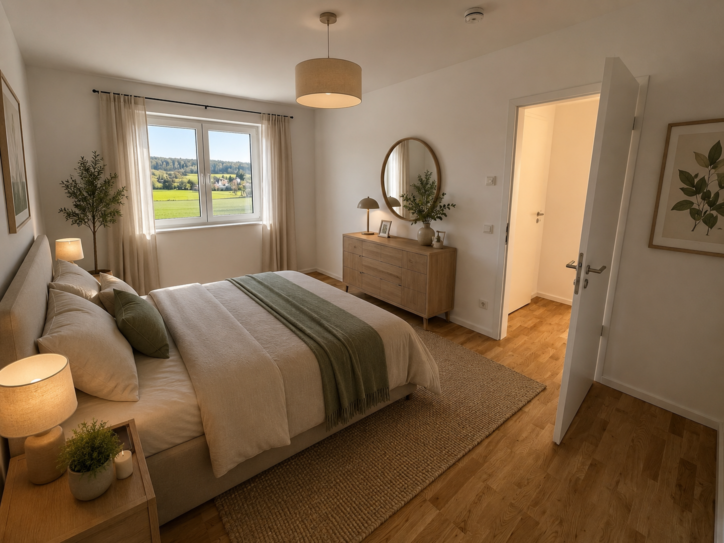 Schlafzimmer KI generiert